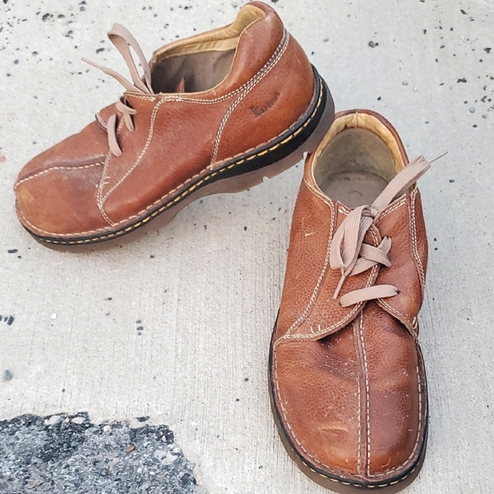 Dr. Martens Brown Leather Split Toe Oxfords with Classic Design Size 13